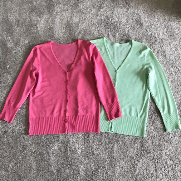 Bundle of 2 3/4 Sleeve Cardigans - Picture 1 of 8
